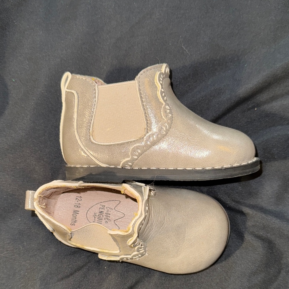 Little penguin shoes pewter ankle boots